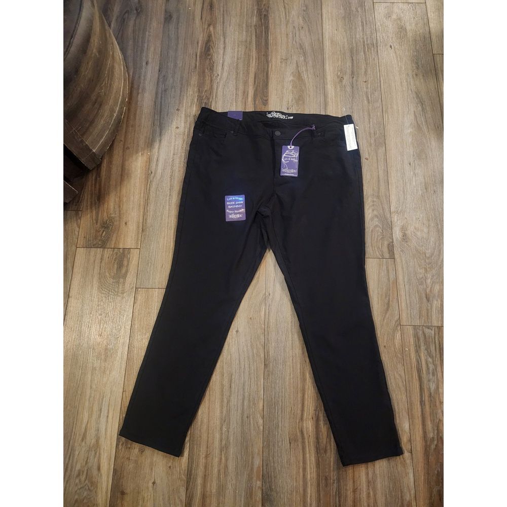 Revolt Lift & Shape Black Skinny Jeans Womens Size 24W